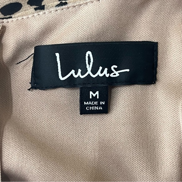 LULUS WOMEN’S LEOPARD PRINT MINI TANK STYLE MINI TAN BROWN DRESS - Picture 6 of 8